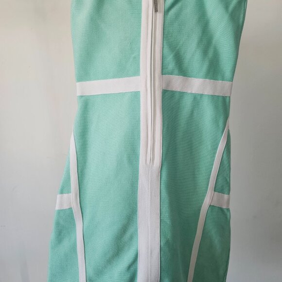 Marciano Mint Bodycon Halter (w/Strap) Mini Dress - Picture 6 of 11